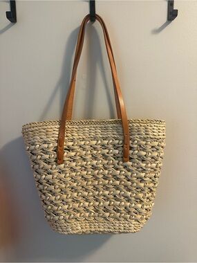 Tommy Bahama Rattan Beach Bag Purse